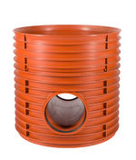 Base de pozo paso recto PP DN 600 (con junta) Ostendorf/Crearplast-Sistema S600 DN/OD 250 mm